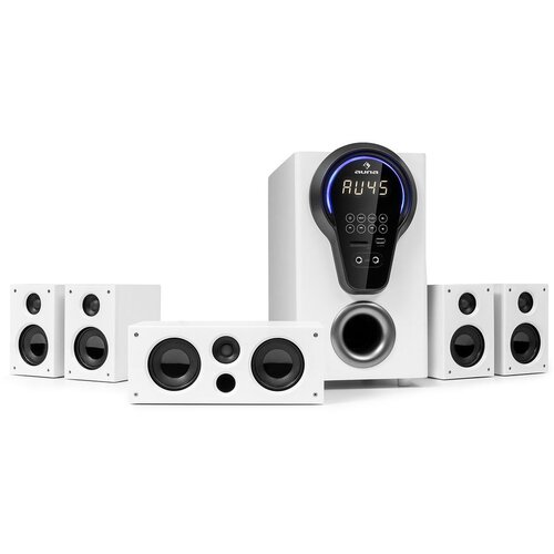 Auna Areal 525 DG, 5.1 sistem za domači kino, 125 W RMS, optični vhod, BT, USB, SD, AUX, daljinski upravljalnik Cene