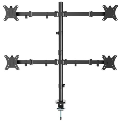 Gembird MA-D4-01 Podesivi stoni drzac za monitor sa cetri ruke,tilt,rotacija,okretanje,13-32 max10kg Slike