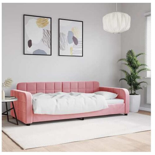 vidaXL Dnevni krevet ružičasti 90 x 200 cm baršunasti Cene