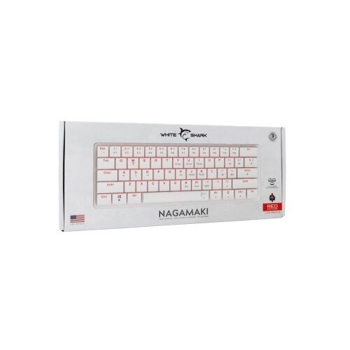 White Shark gk 006211 nagamaki white - red mehanicka - us Slike