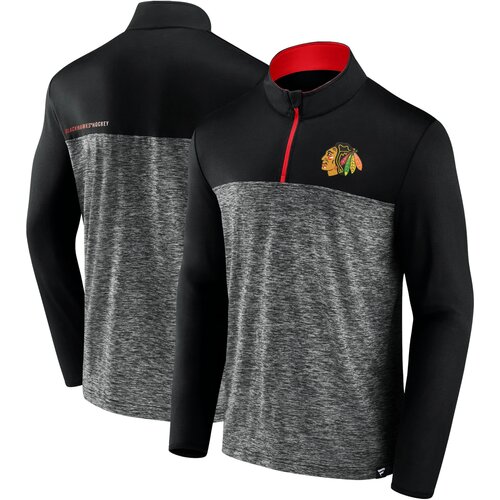 Fanatics Mens Iconic Defender 1/4 Zip Chicago Blackhawks Sweatshirt Slike