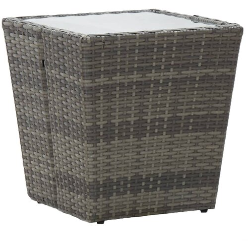  Stolić za čaj sivi 41,5x41,5x43cm poliratana od kaljenog stakla Cijene