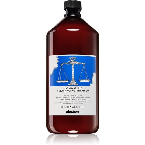 DAVINES Naturaltech Rebalancing Shampoo globinsko čistilni &amp;scaron;ampon za mastno lasi&amp;scaron;če 1000 ml Slike