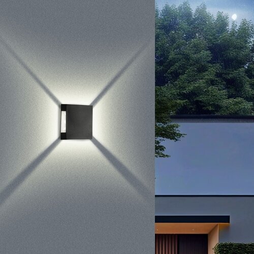  Brilagi - LED spolja&amp;scaron;nje zidno svetlo QUADRAY LED/4W/230V crno IP65 Slike