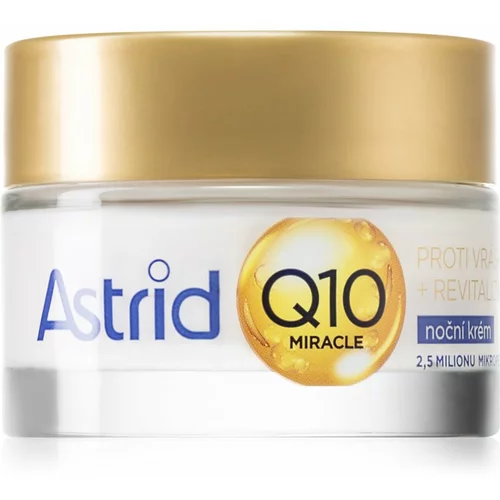Astrid Q10 Miracle noćna krema protiv svih znakova starenja s koenzimom Q10 50 ml