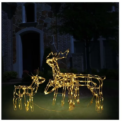  Božični jeleni 3 kosi 229 LED lučk