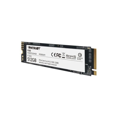Patriot SSD 512GB M.2;P300 M.2 PCIe Gen 3 x4;up to R/W : 1700/1100MB/s Cijene