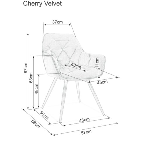 Molarem Home Stolica Cherry-siva Slike