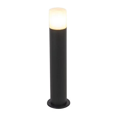 QAZQA Zunanja svetilka črna z belim odtenkom 50 cm - Odense
