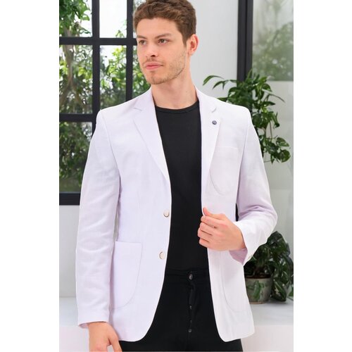Dewberry C9059 MEN'S JACKET-PLAIN WHITE Cijene
