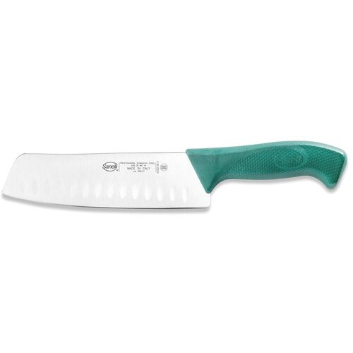 SANELLI Japonski nož / 18cm / rebrast / zelen / Skin, (21562533) Cene
