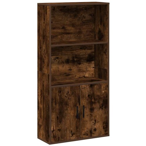 Maison Chic Knjižna omara - Knjižni regal dimljeni hrast 60x24x120 cm inženirski les, (21725767) Cene