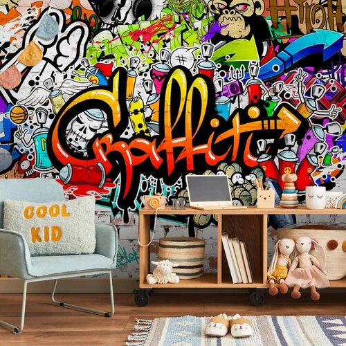  Foto tapeta - Colorful Graffiti 350x256 Vodootporna Cene