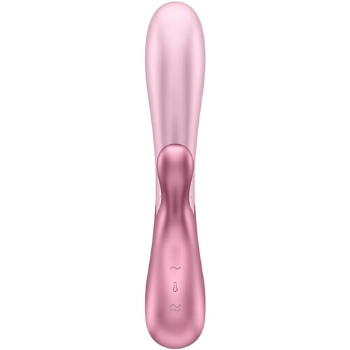 Satisfyer Hot Lover - pametni ogrevani vibrator za polnjenje (roza) Slike