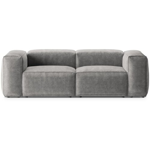 Cosmopolitan Design Svetlo siva sedežna garnitura iz rebrastega žameta 224 cm Bergano – Cene