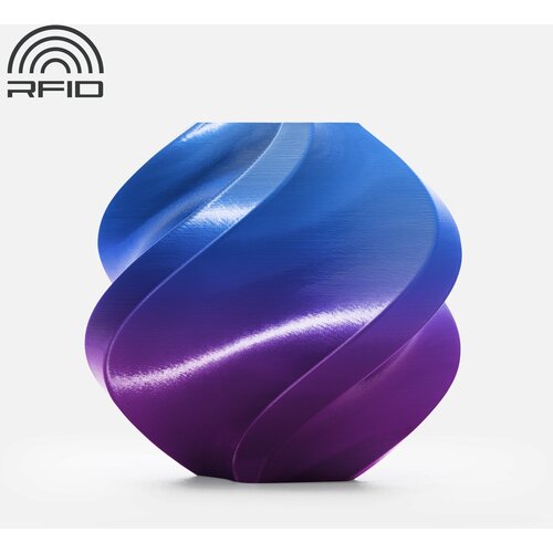 Bambu Lab PLA Silk Dual Color Aurora Purple - tuljava Slike