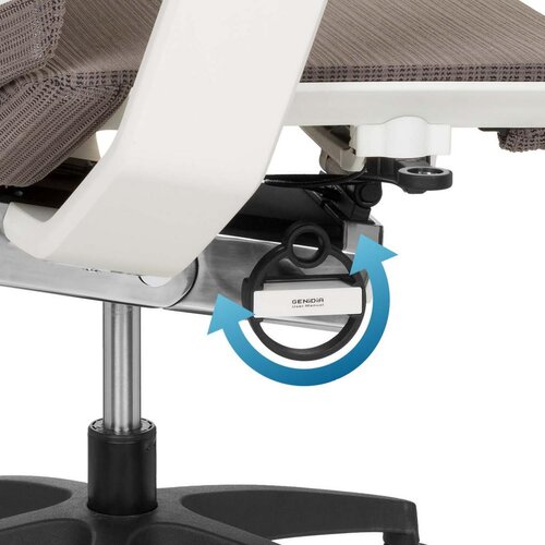 MID.YOU Vrtljivi Stol Genidia Smart White, Bela, Siva Slike