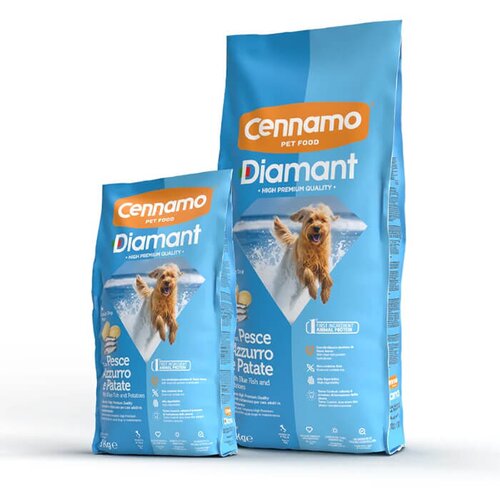 CENNAMO DIAMANT Dog Adult Mini con Pesce Azzurro e Patate - hrana za odrasle pse malih rasa sa morskom ribom i krompirom (3kg, 15kg) 15kg Slike