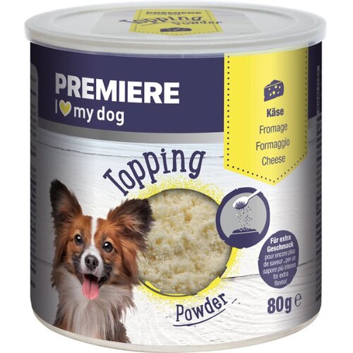 Premiere pribolj&scaron;ek za pse Topping Powder sir 80 g Cene