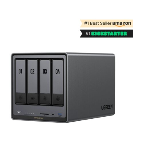 Ugreen NASync DXP4800 Plus za 4+2 diska, Intel 8505, 8GB DDR5, 1x2.5GbE in 1x 10GbE mreža Cene