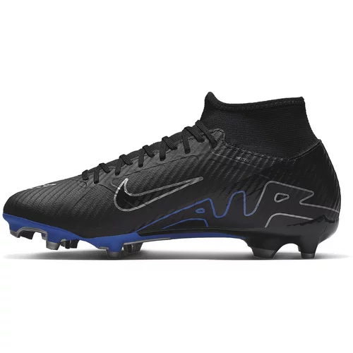 Nike Nogometni čevelj 'Zoom 9 Academy' temno modra / črna / srebrna