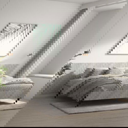 VidaXL Zidno uzglavlje boja hrasta 240 x 1,5 x 80 cm konstruirano drvo Slike