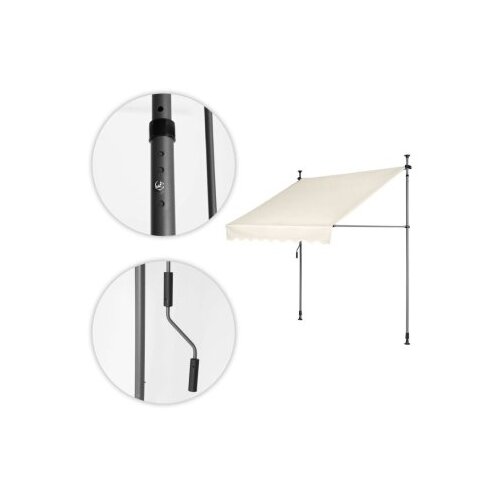 MULTIGARDEN tenda za terasu i balkon sa podešavanjem visine 2x1.2m beige multigarden AW-016 2X1.2 b Cene