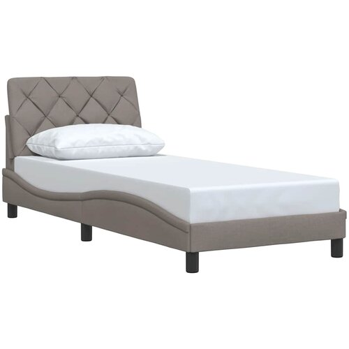  Okvir za krevet bez madraca smeđesivi 80x200cm od tkanine Slike