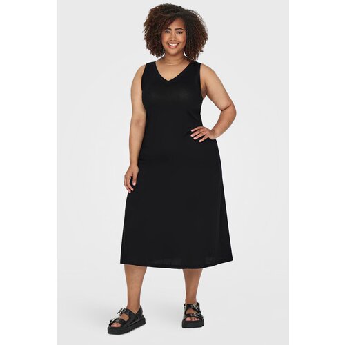 Only Carmakoma Obleka CARMay Calf Vneck Slike