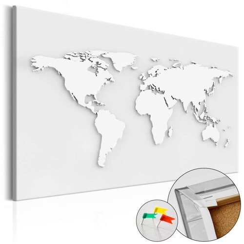  Slika na plutenoj podlozi - Monochromatic World [Cork Map] 60x40 Slike