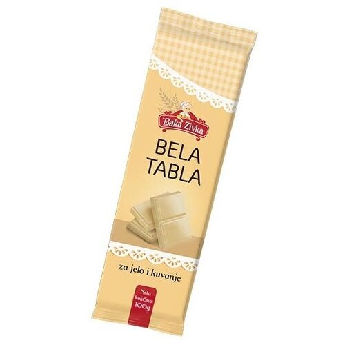  Kakao tabla BAKA ŽIVKA bela 100g Slike