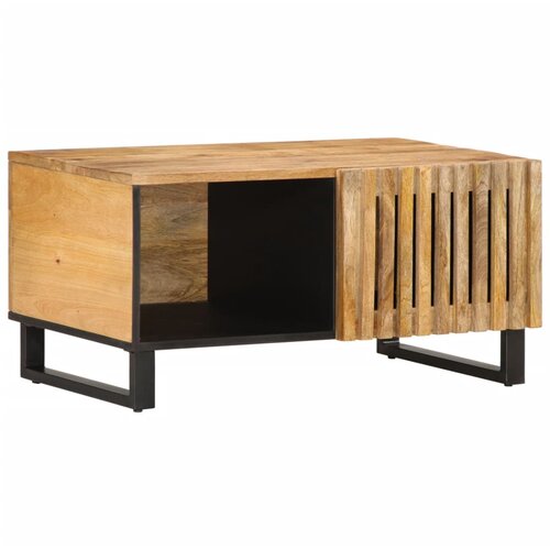  The Living Store Klubska mizica 80x51x40 cm trden robusten mangov les - Klubska Mizica, (21498631) Slike