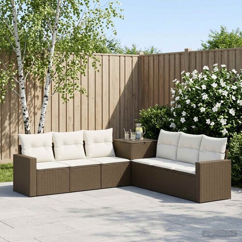  Set sofe 7 kom. Smeđa i krem bijela 55 x 55 x 69 cm 237,5 x 237,5 x 85 cm Cene