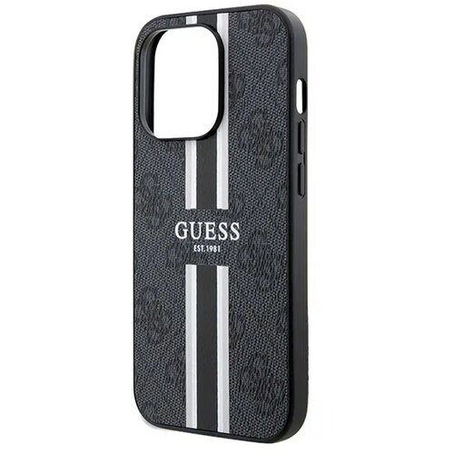  Originalna torbica GUESS Hardcase GUHMP15LP4RPSK za iPhone 15 Pro (Magsafe 4G Printed Stripes / črna) Slike