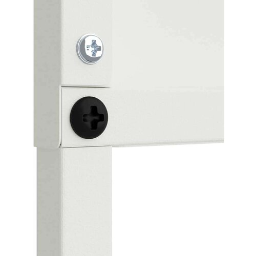 VidaXL Privatnost u vrtu Bijelo 50 x 140 cm Hladno valjana čelična Slike