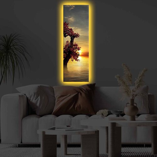 Wallity Slika sa LED osvetljenjem 3090KTLGDACT - 014, 30x90 cm Slike