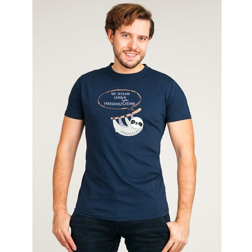 Yoclub Man's Cotton T-shirt PKK-0113F-A110 Navy Blue Slike