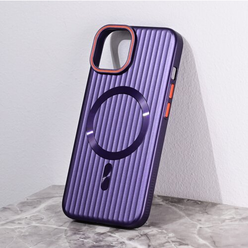 Torbica Magsafe Stripe za iPhone 15 6.1 ljubicasta Slike