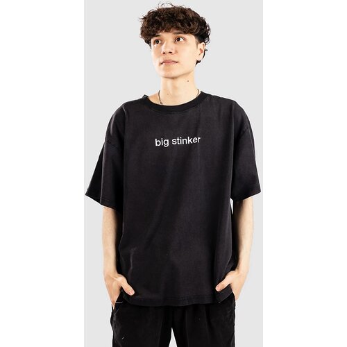 A-Lab Brainrot Big Stinker Boxy T-shirt vintage black Cene