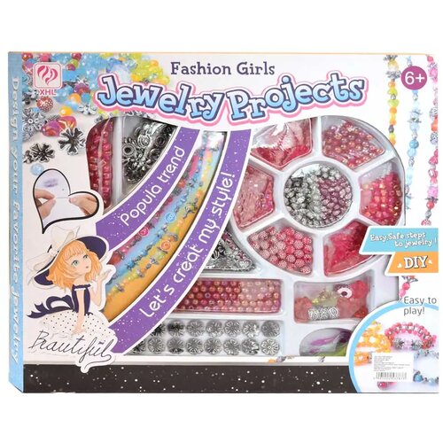 Magic Toys jewelry projects: diy velik set biserov z rdečimi barvami z 200+ biseri outlet Cene