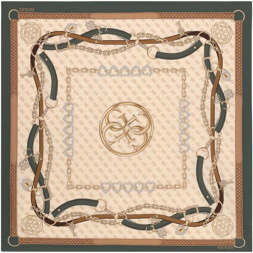 Guess &amp;Scaron;ali &amp;amp; Rute 90X90cm Printed Square Foulard Bež Slike