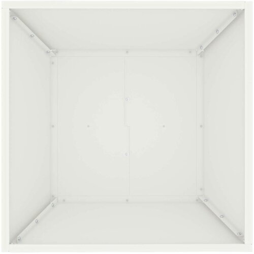  Vrtna saksija 5 pcs Bijelo 50 x 50 x 15 cm Čelična vrata Slike