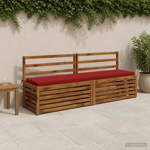  Jastučići za klupe - 2 dijela SOEST 2 kom. 100% poliester - boja crnog vina 170 x 40 x 5 cm Poliester Cijene