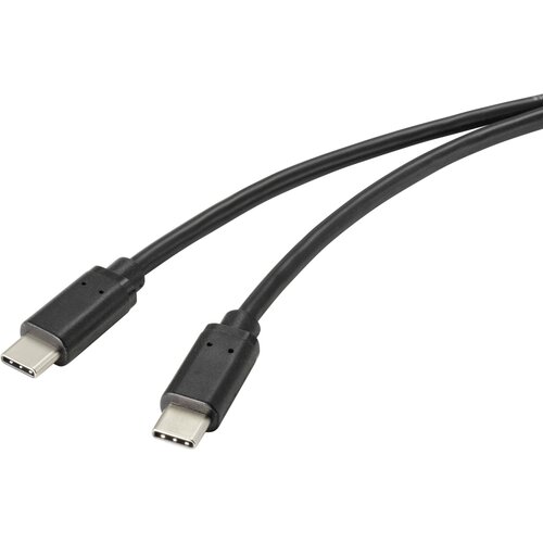 Renkforce USB kabel USB 2.0 USB-C&reg; vtič 1.00 m črna s protimikrobno povr&scaron;ino RF-4716840, (20417072) Cene