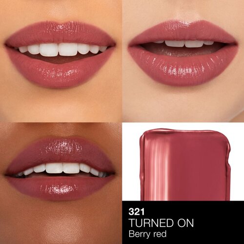 Nars AFTERGLOW SENSUAL SHINE LIPSTICK vlažilna &amp;scaron;minka odtenek TURNED ON 1,5 g Slike