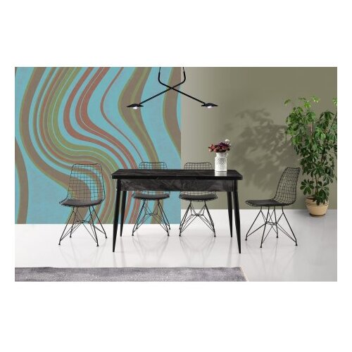 Hanah home Set stolica (2 komada), Crno Cene