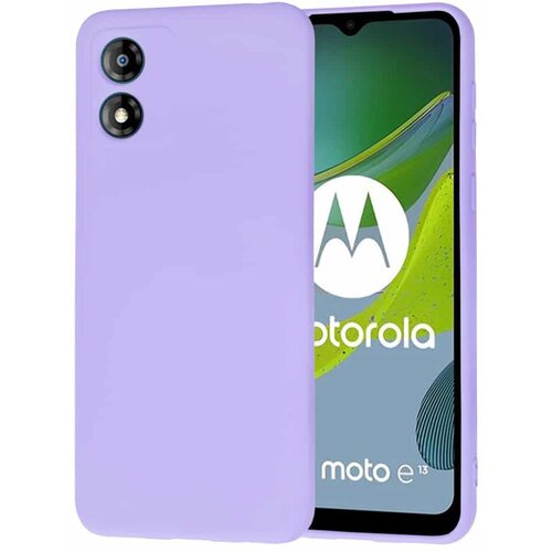 Techsuit SoftFlex silikonski ovitek za Motorola Moto E13 &ndash; Svetlo vijolična Cene