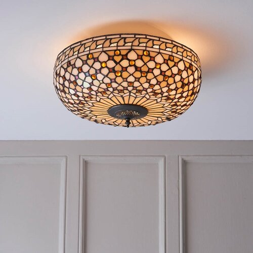 Endon 64276 - plafonsko svetlo tiffany mille feux 2xE27/60W/230V prečnik 45 cm Slike