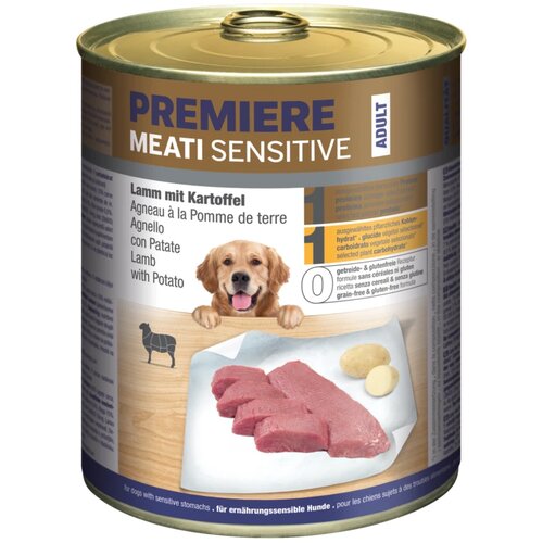 Premiere Dog Meati Sensitive Jagnjetina in krompir 800g konzerva Cene