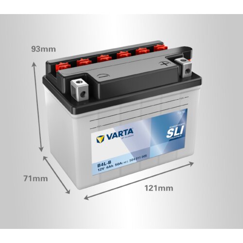 Varta akumulator powersport sli YB4L-B, 12V, 4Ah, d+ Slike